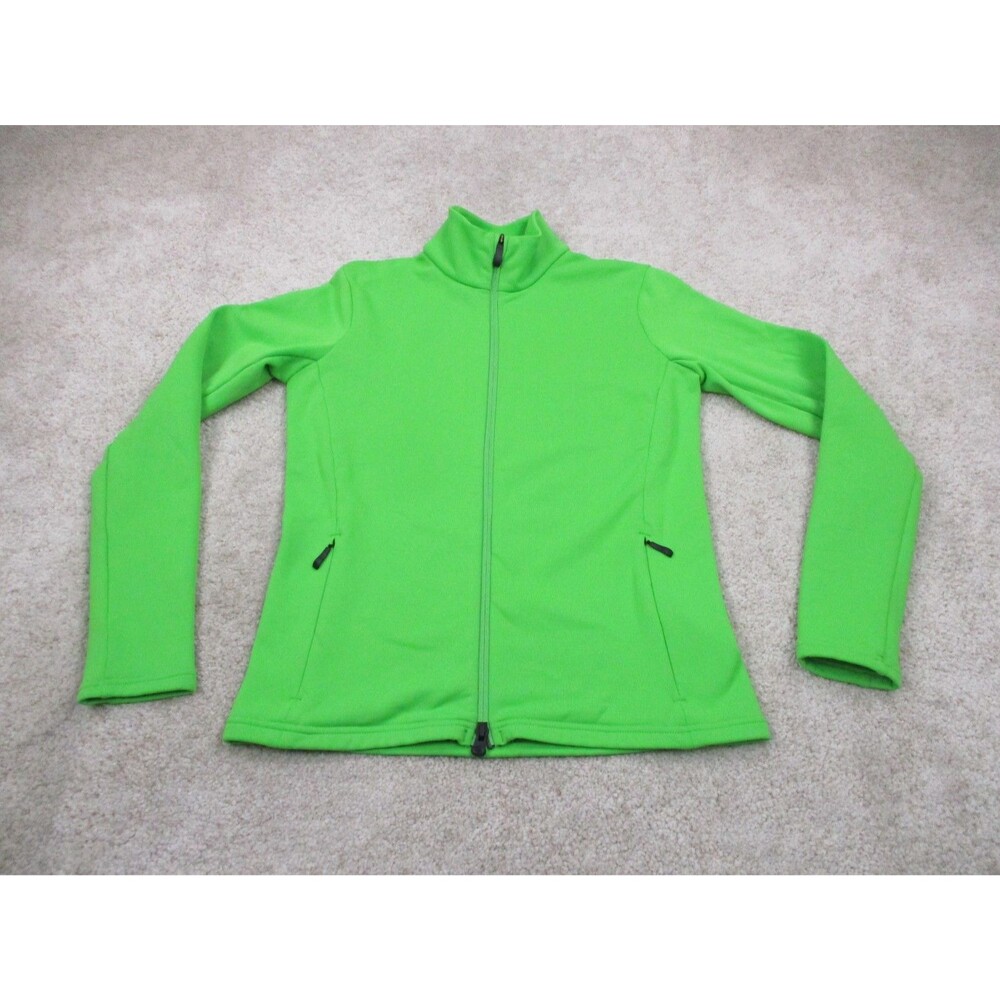 KJUS Jacket Womens Medium 38 Green Calienta Full Zip Fleece Outdoors Casual Coat